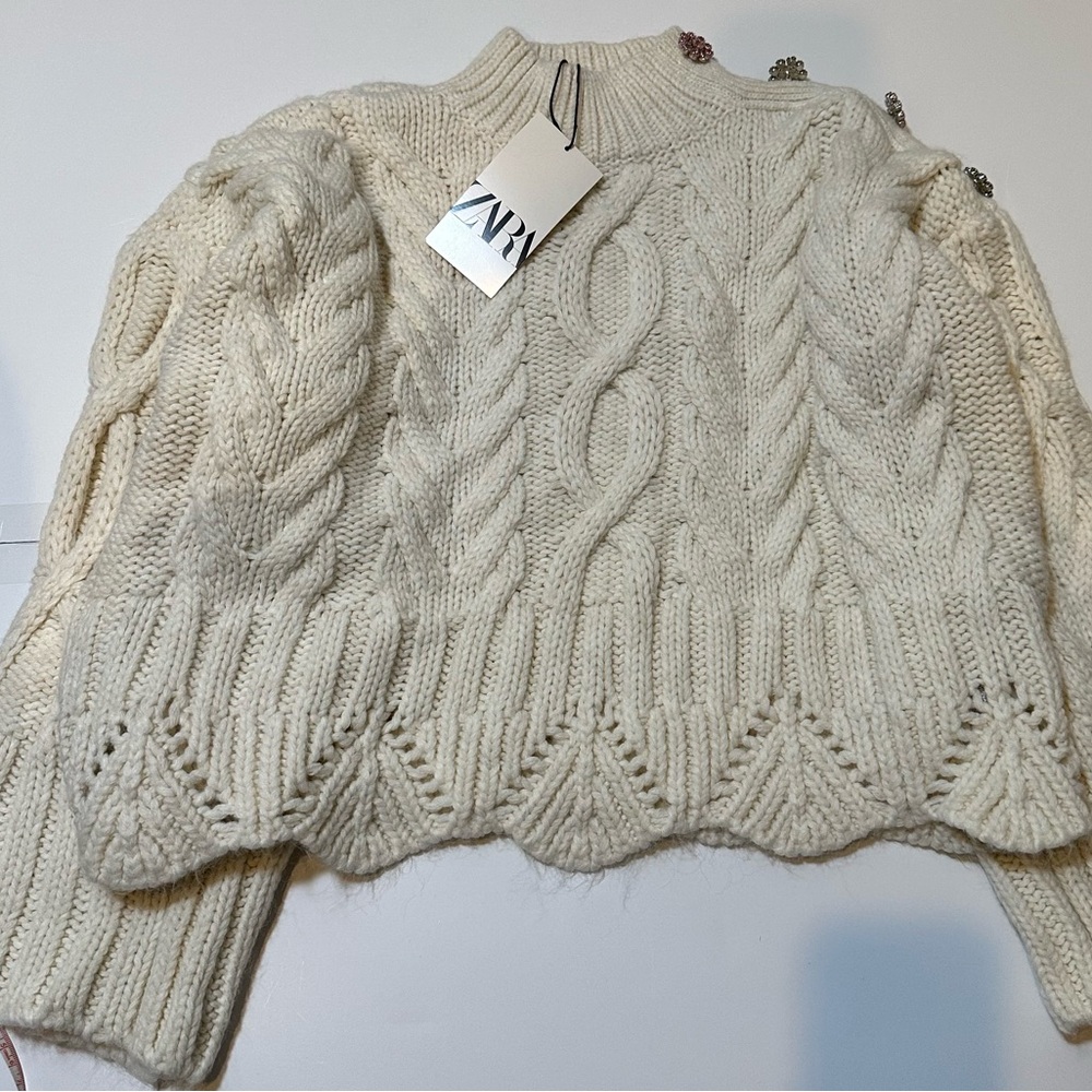Zara *NWT* Cable Knit Sweater - Picture 5 of 10